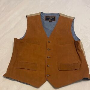 Men's Tan Suede Vest X-LARGE